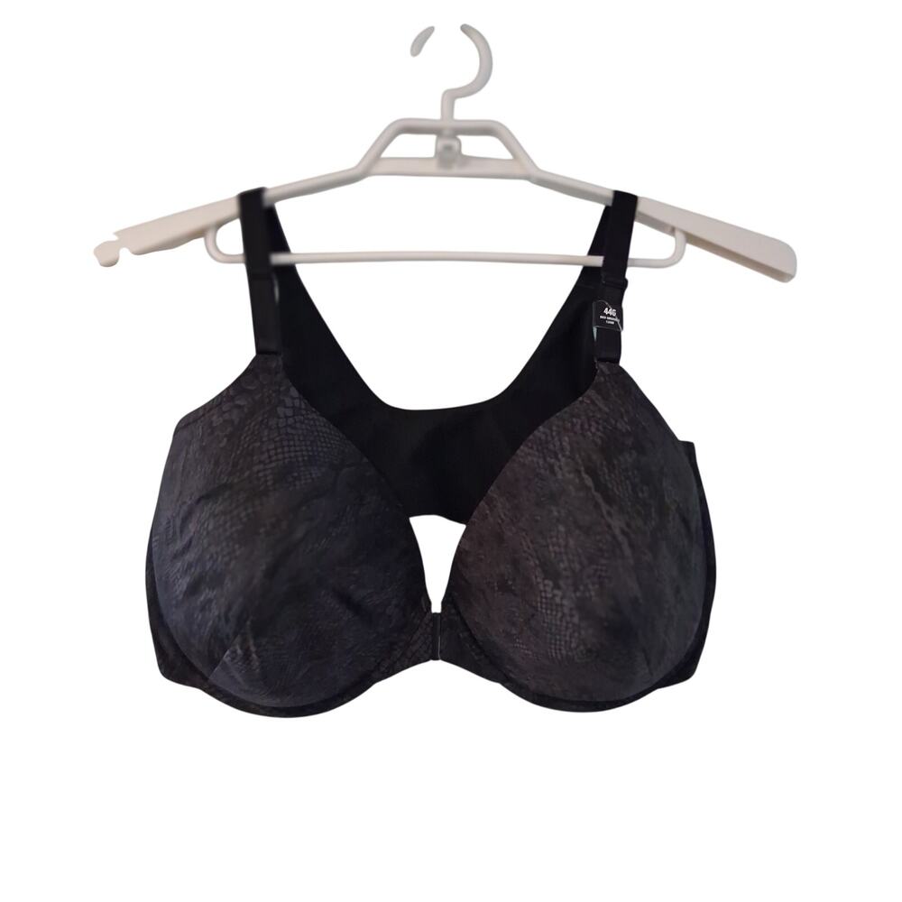 Torrid nwt bra womens 44G 44 G 360 smoothing tshirt black snakeskin front close